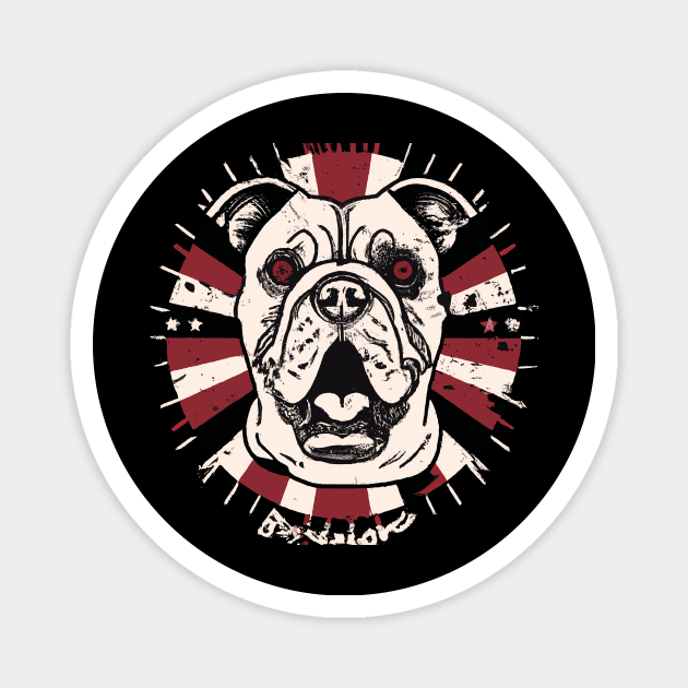 American Bully Poster Artwork Magnet by Furrban